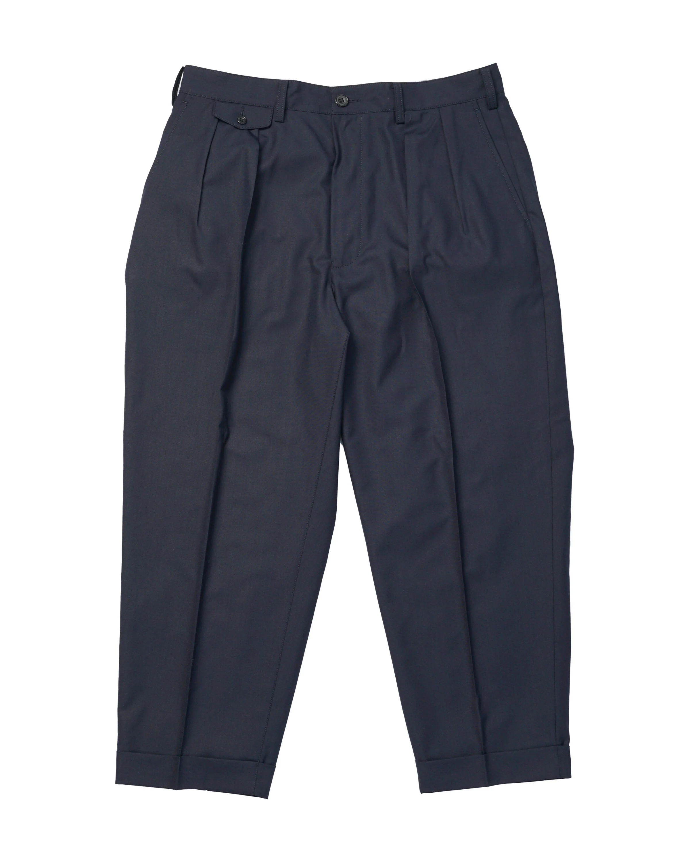 Beams+ 2 Pleats Wool Tropical