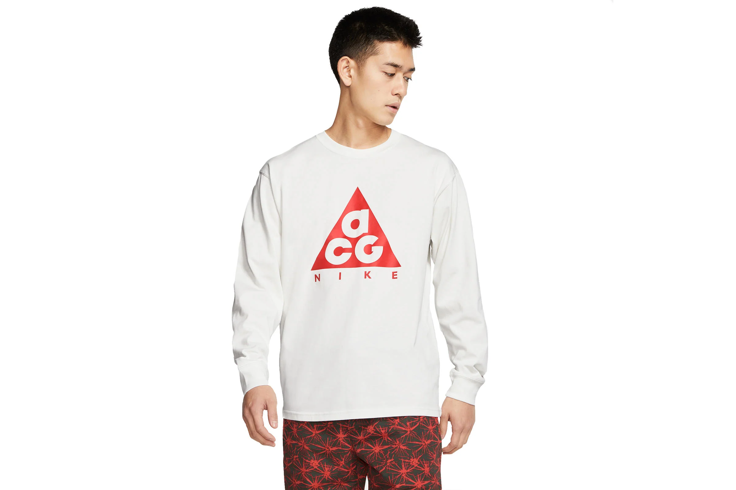 Nike ACG LONGSLEEVE LOGO TEE "SUMMIT WHITE"