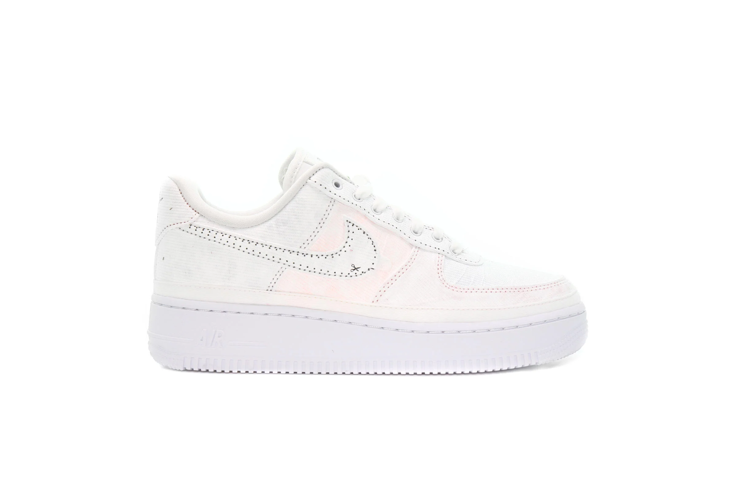 Nike WMNS AIR FORCE 1 '07 LX TEARAWAY "BLACK SWOOSH"