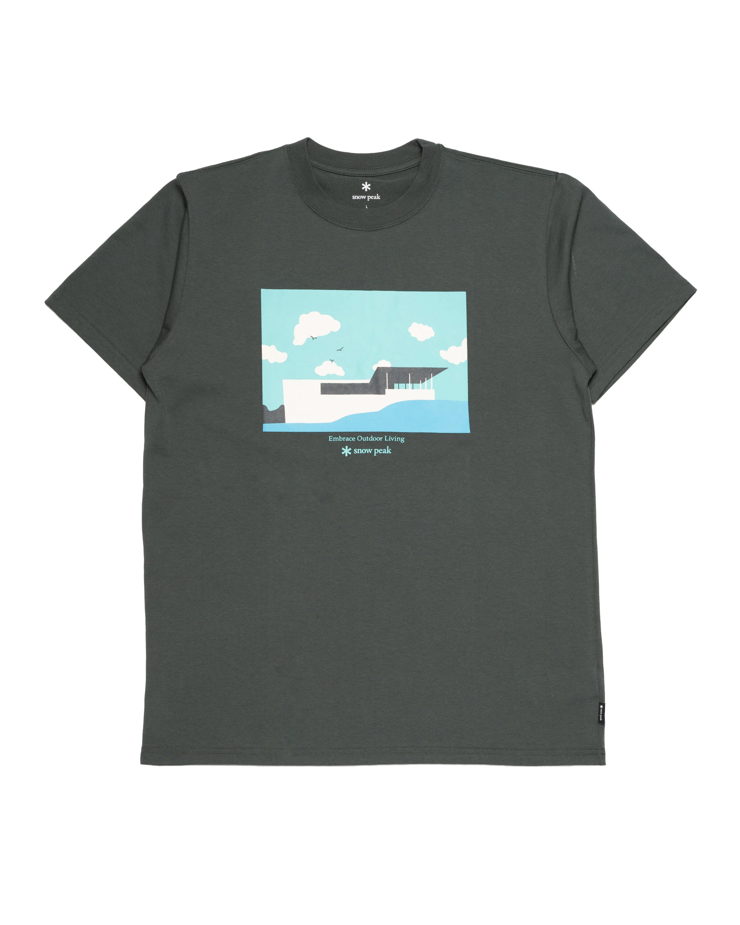 SNOW PEAK Headquarters Campfield T shirt
